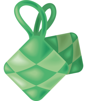 ketupat for islamic celebration png