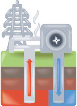 geothermal renewable energy scheme png