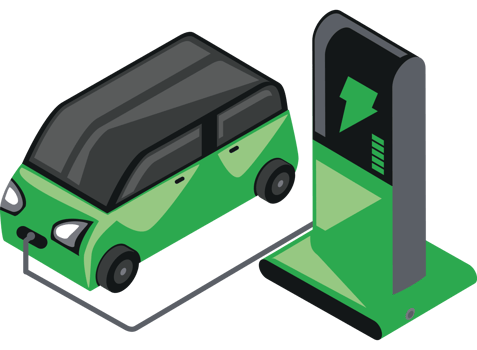 car electric vehicle charged png