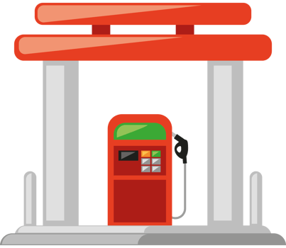 gas pump station urban infrastructure png