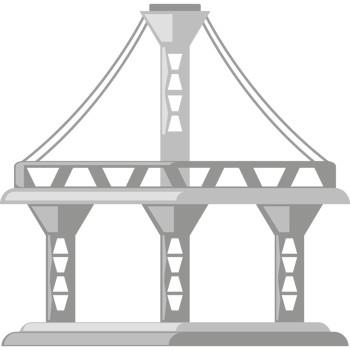 bridge on river urban infrastructure png