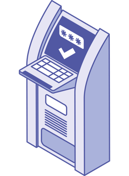 bank atm security isometric png
