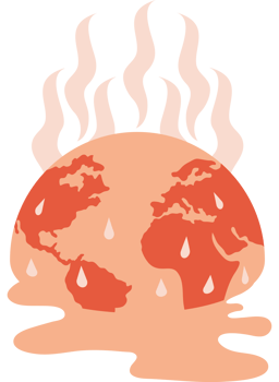 global warming melting planet png