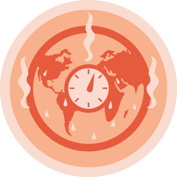 global warming time clock png