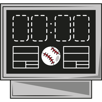 baseball championship score board png