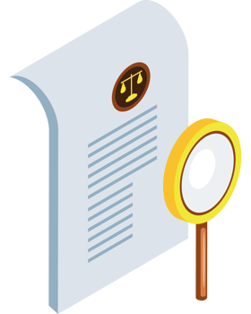 analyzing legal documents isometric png