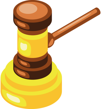 judge gavel isometric png