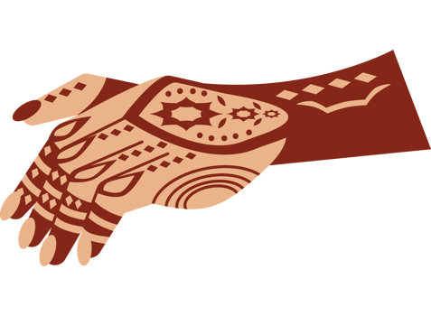mehndi henna tattoo on hand png