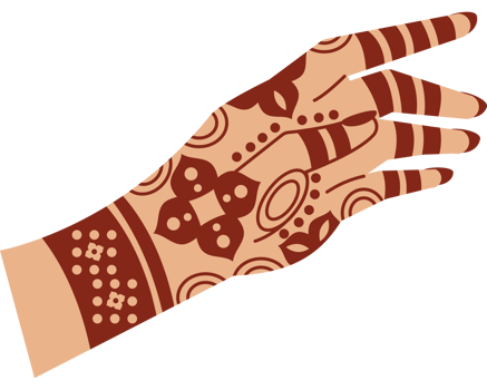 mehndi traditional on hand png