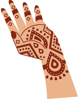 mehndi henna design for hand png