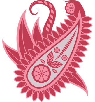 floral paisley decoration png