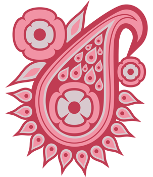 floral paisley leaf design png