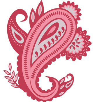floral traditional paisley png