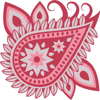 floral paisley flower design png