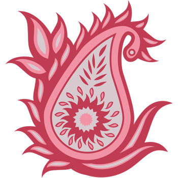 floral paisley ethnic motif png