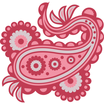 floral paisley motif png