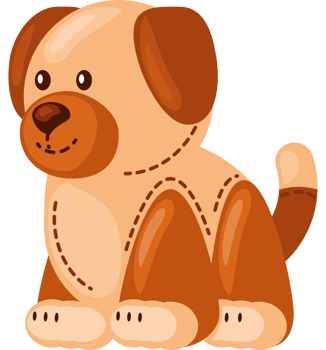 stuffed dog toy png