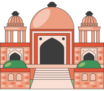 humayun tomb facade png