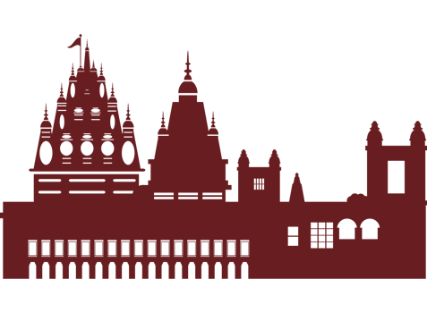 durga temple silhouette icon png