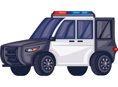 police patrol isolated png