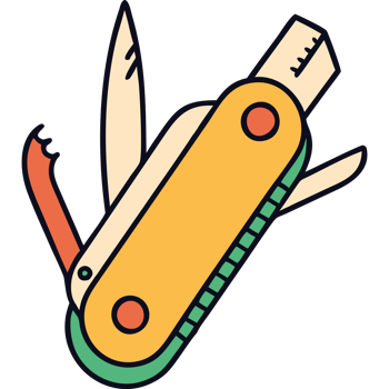 Multi tool pocket knife for survival png