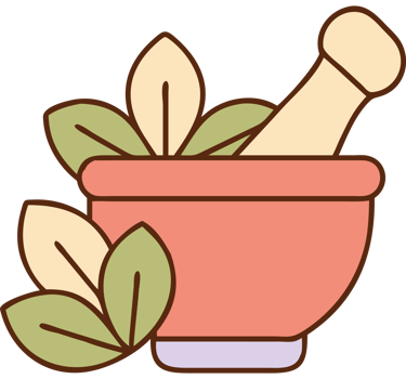 Mortar and pestle herbal medicine pharmacy icon png