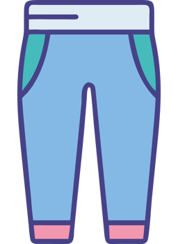 Sports leggings athletic wear fitness clothing icon png