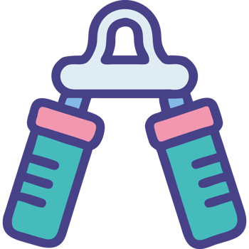 Hand grip strength training fitness equipment icon png