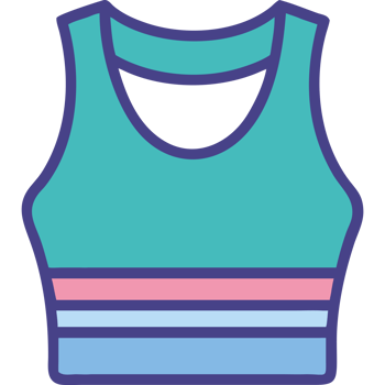 Sports tank top athletic wear fitness clothing icon png