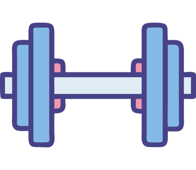 Dumbbell gym strength training fitness icon png