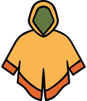 Camping poncho outdoor wear for rain png