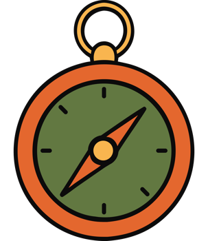 Camping compass navigation outdoor tool png