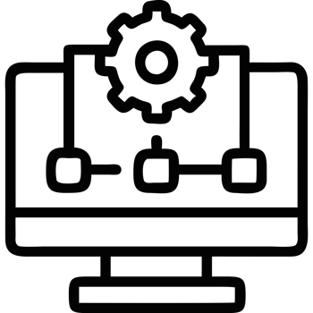 AI data processing dashboard icon png