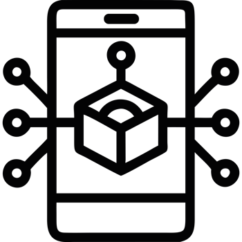 AI holographic interface icon png