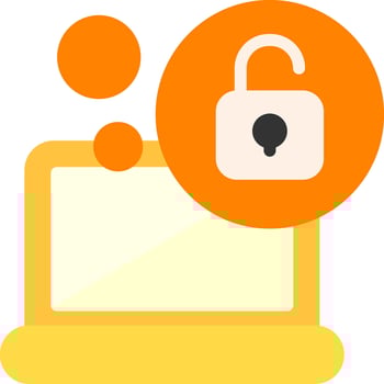 Unlock Flat Element Style vector