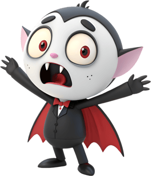 Adorable vampire boy Halloween clipart for spooky celebrations. . png