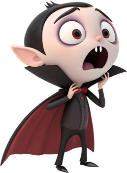Spooky and adorable vampire boy clipart for spooky designs. . png