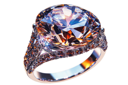 Gemstone Ring Sparkle, Close-up View, Luxury Jewelry, Glamour, cut out transparent png