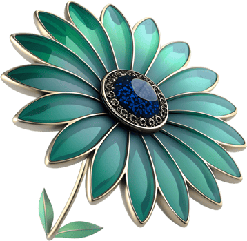 Daisy flower logo clipart for branding and design. . png