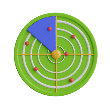 radar 3D Icon Illustration png