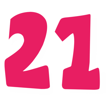 twenty two pink icon number png