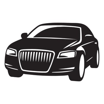 Elegant Black Car Illustration A Vehicle of Success and Style vector