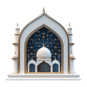Ornate Mosque Facade Model png