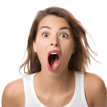 Playful young woman sticking out her tongue indoor setting portrait fun mood close-up expressive emotions png