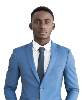 Confident Young Business Professional in Smart Formal Attire png