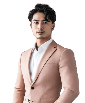 Confident Young Professional Businessman with Smiling Headshot Portrait in Formal Corporate Suit png