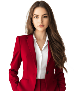 Confident and Elegant Corporate Portrait of Young Businesswoman png