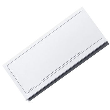 Blank white cheque on a smooth background with minimalistic design, Blank White Cheque png