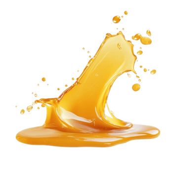 Exquisite honey spill isolated on a white background showcasing texture and droplets, honey spill isolated on white background or white backgroud png