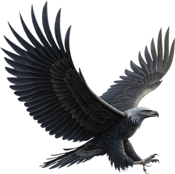 Unique Artistic Eagle Logo for Online Branding. . png